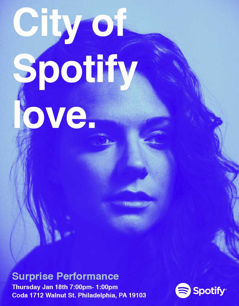 City Of Spotify Love Event Invitation Design Concept